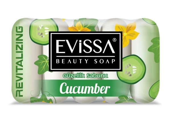 Мыло Туалетное Evissa Ecopack Cucumber 5x55 gr.