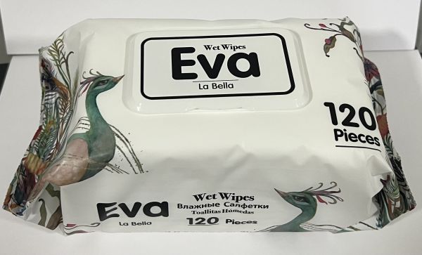 Влажные салфетки Eva La Bella 120 Pcs