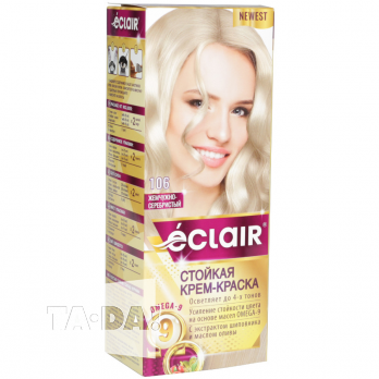 Крем-краска для волос ECLAIR "OMEGA 9" N10.6 Жемчужно-серебристый