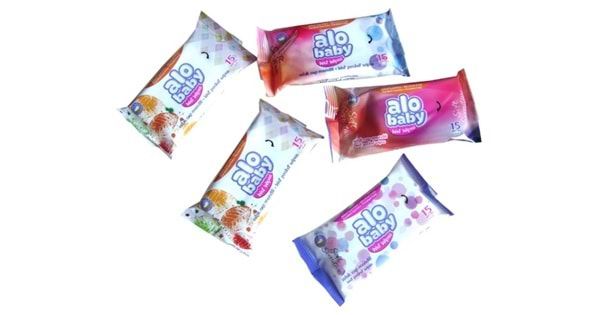 Влажные салфетки Alo baby albastru 15 Pcs