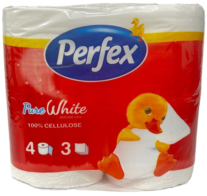 Туалетная бумага Perfex 4 role 3st. Pure White